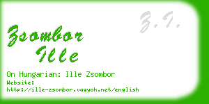 zsombor ille business card